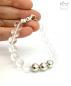 Preview: Bergkristall Armband mit Silberkugeln