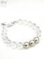 Preview: Bergkristall Armband mit Silberkugeln