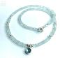 Preview: Aquamarin Kette mit Silber