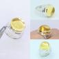 Preview: Ein wundervoller, riesiger, sonnengelber Citrin, gefasst in 14kt Gelbgold, auf einer gegossenen Ringschiene aus 935er Silber.