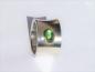 Preview: Ein wunderschöner, konvex geformter Bandring aus Sterlingsilber mit einem in 18kt Gold gefassten, ovalen Turmalin.