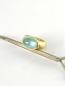 Preview: Ein zauberhafter Aquamarin, gefasst in 18kt Gelbgold auf einer Ringschiene aus ebenfalls 750 Gelbgold.
