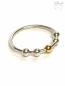 Preview: Fidget Ring mit einer Goldkugel
