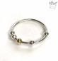 Preview: Fidget Ring mit einer Goldkugel