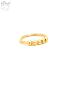 Preview: Fidgetring m. 5 Kugel aus 18kt Gelbgold