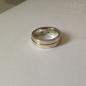 Preview: Silberring mit mittigem Goldband.