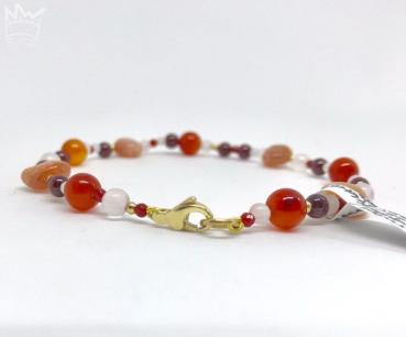 Preview: Rotes Edelsteinarmband