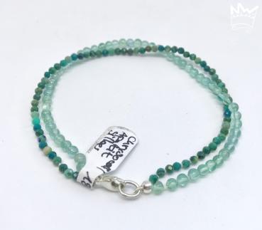 Chrysocoll / Apatit Armband