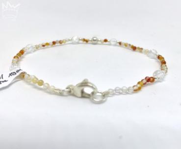 Preview: Karneol / Bergkristall Armband