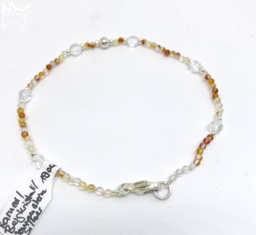 Preview: Karneol / Bergkristall Armband