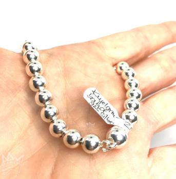 Preview: Kugelarmband Silber