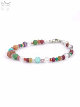 Kunterbuntes Kinder - Edelsteinarmband