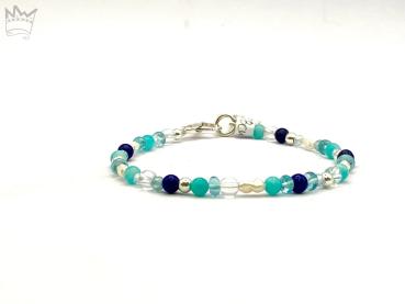 Armband in Blautönen