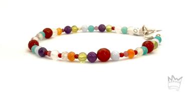 Kunterbuntes Edelsteinarmband