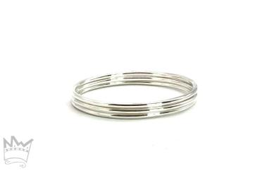 Preview: 3er Set Armreif + Kugelarmband reserv. f. D.F.