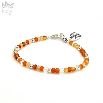 Preview: Karneol Bergkristall Armband