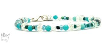 Preview: Edelsteinarmband in Blautönen A1085