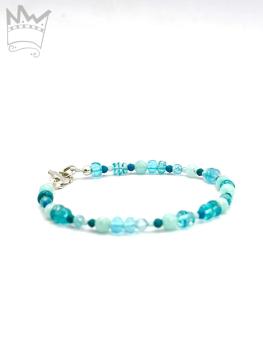 Edelsteinarmband in Türkis