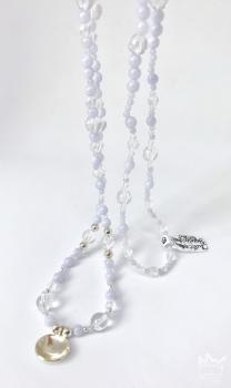 Preview: Chalcedon/ Bergkristall Kette