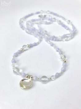 Preview: Chalcedon/ Bergkristall Kette