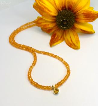 Preview: Mandaringranat mit Citrinanhänger