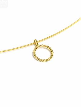 Preview: Zarter Spiralreif mit Anhänger