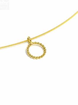 Preview: Zarter Spiralreif mit Anhänger