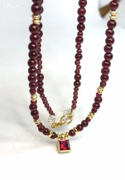 Preview: Rhodolith/Granat Collier