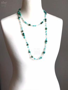 Preview: Edelsteinkette in Meeresfarben