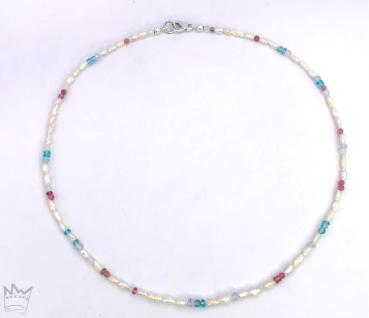 Preview: Perlenkette in Pastellfarben