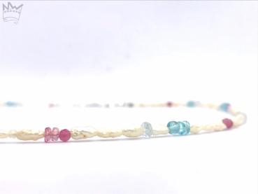 Preview: Perlenkette in Pastellfarben