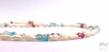 Preview: Perlenkette in Pastellfarben