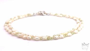 Perlenkette mit Peridot