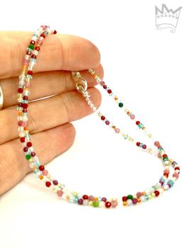 Preview: Kunterbunte, zarte Kette