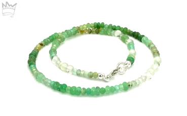 Chrysopras - Prehnit Kette