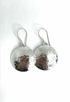 Preview: Silberkreise mit Hammerschlagoptik