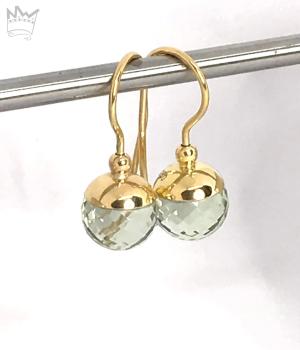 Prasiolith Ohrhänger