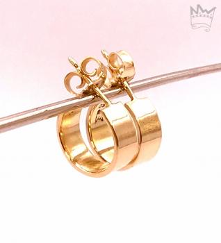 Ohrstecker Creolen aus 18kt Gelbgold