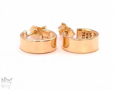 Ohrstecker Creolen aus 18kt Gelbgold