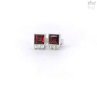 Preview: Granat Ohrstecker