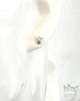 Preview: Brillant Ohrstecker in Silber