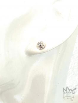 Preview: Brillant Ohrstecker in Silber