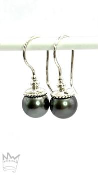 Preview: Tahitiperle Ohrhänger in Silber