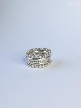 Preview: 5er Kugel- und Glattringkombination