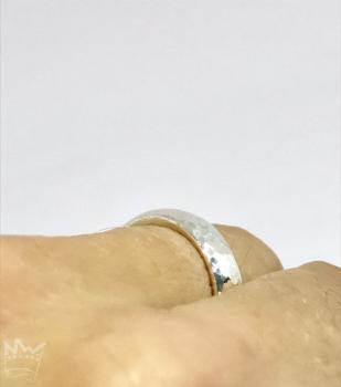 Preview: Silberring / Hammerschlag