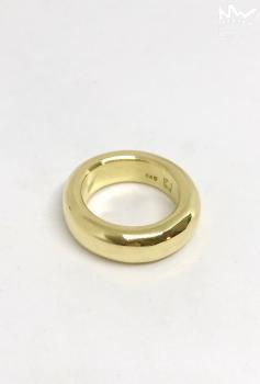 Preview: Dicker Ring aus 14kt Gelbgold