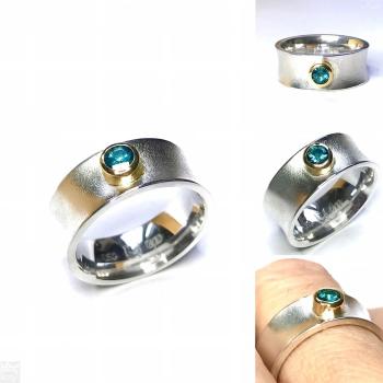 Indigolith (Turmalin) Ring