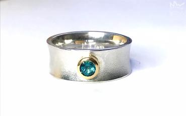 Indigolith (Turmalin) Ring