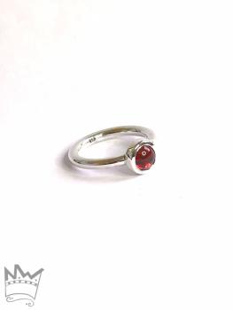 Preview: Granatring in Silber