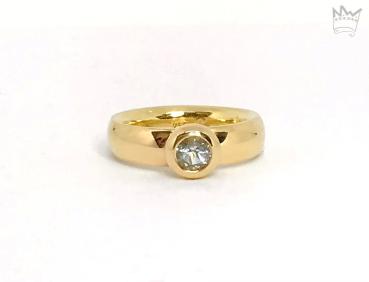 Preview: Aquamarin Ring in 18kt Gelbgold